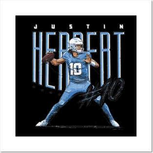 Justin Herbert Los Angenel C Player Name Posters and Art